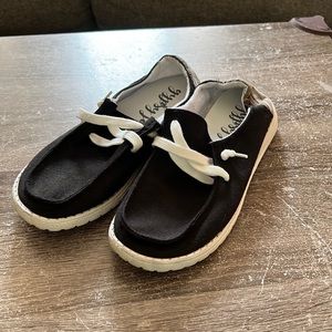 Black hey dude style shoes